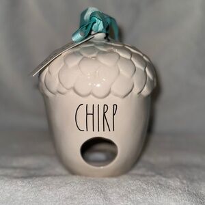 New Rae Dunn Acorn Shaped Bird House -"Chirp"